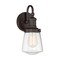 Designers Fountain Taylor 5.25in 1-Light Satin Bronze Industrial Indoor Vanity with Clear Glass Shade 69501-SB - alternate 1